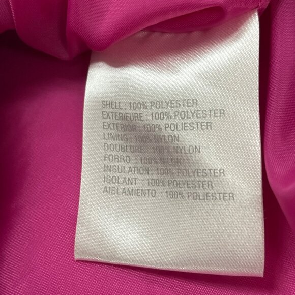 Liz Claiborne Womens Fuchsia Polyester Quilted Zip-Up Jacket Size M Lightweight - Picture 7 of 8